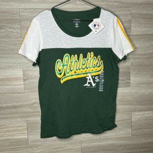 Oakland As Athletics Womens Sz L Short Sleeve T Shirt MLB Baseball